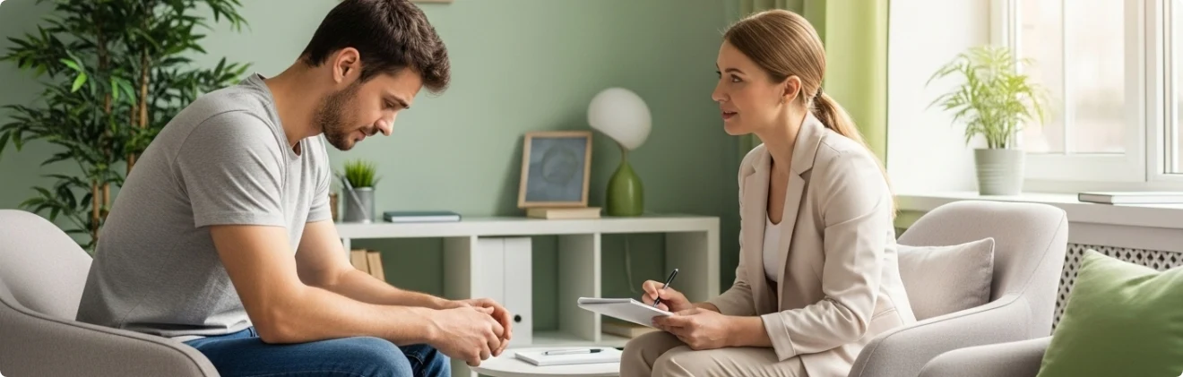 Man struggling with mental health conditions looking for Partial Care